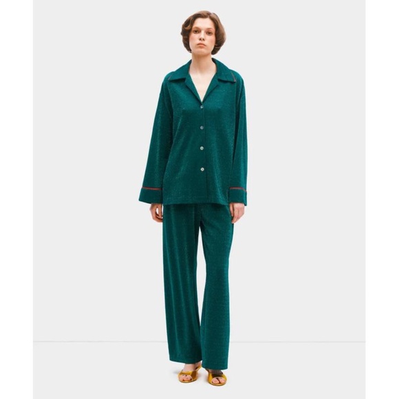 NWT Sleeper Saturn Lurex Pajama Set - size S - Picture 1 of 8
